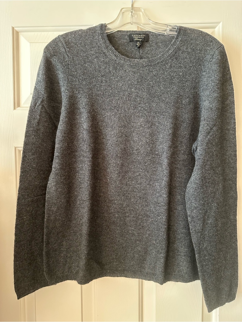 NWT Charter Club Women’s Crewneck Sweater - Charcoal Gray- XLarge